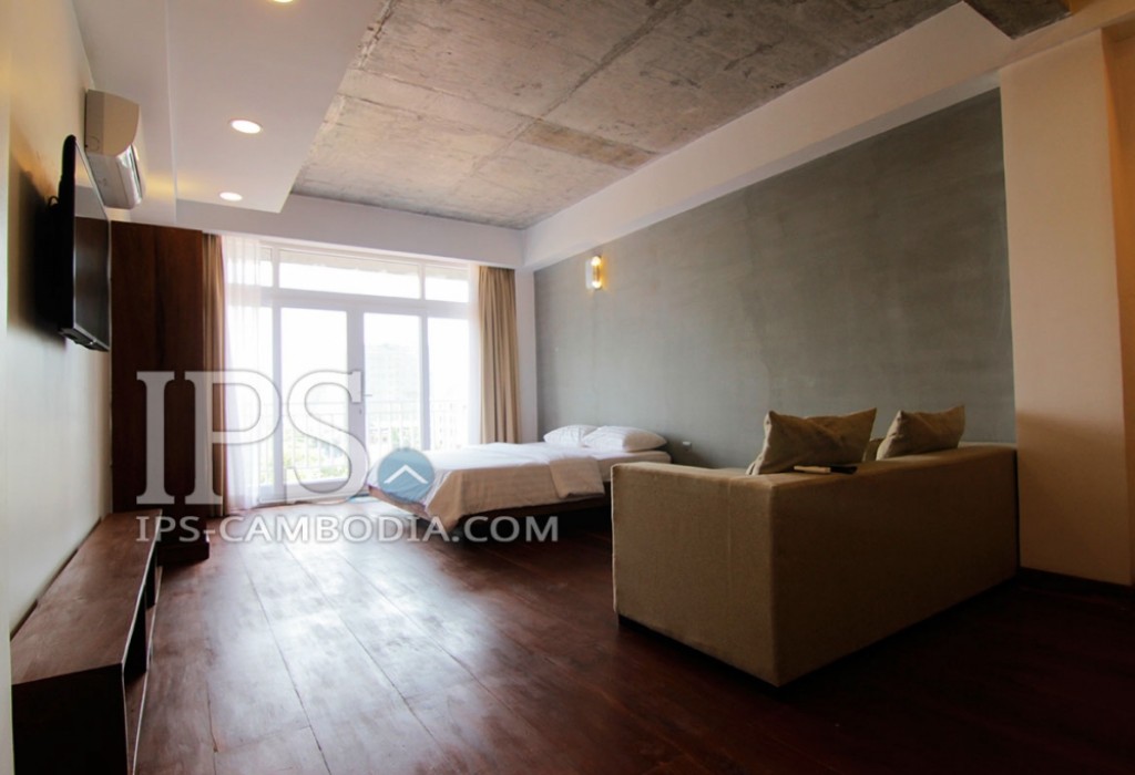 Centrally Located One Bedroom Apartment in Phnom Penh For Rent thumbnail