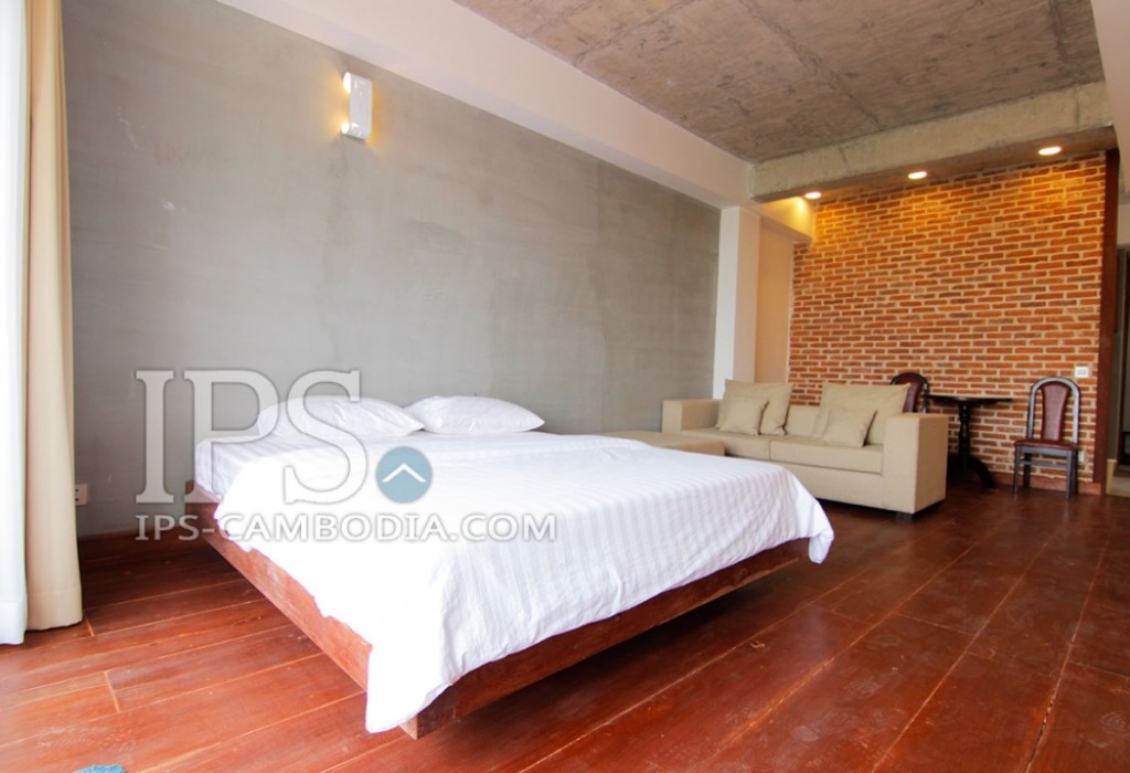 Centrally Located One Bedroom Apartment in Phnom Penh For Rent thumbnail