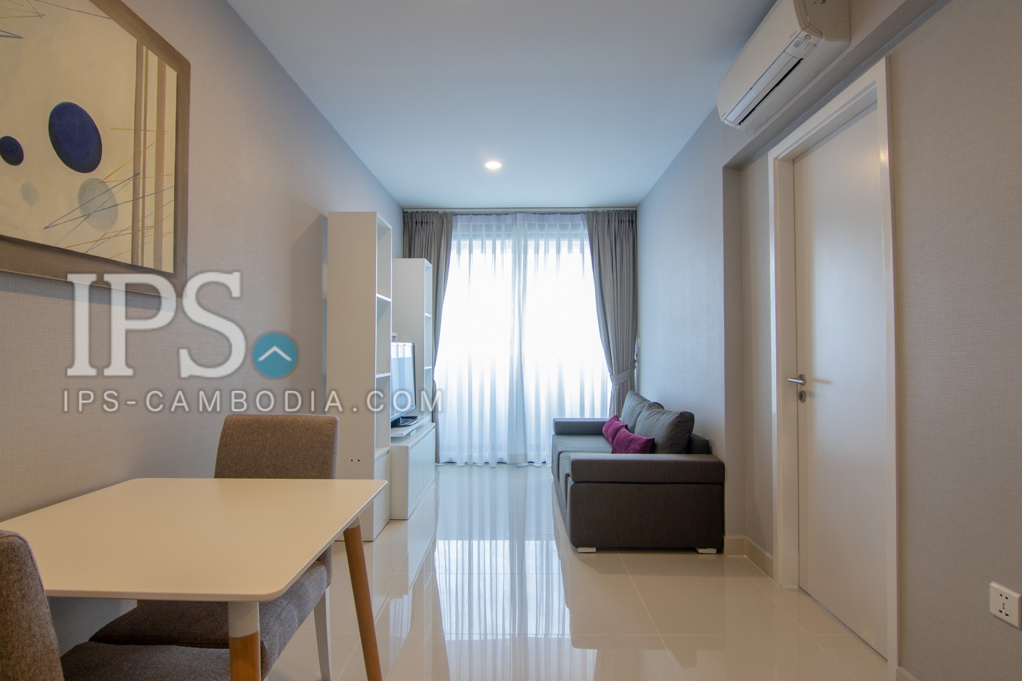 1 Bedroom Condo For Rent- The Bridge, Tonle Bassac, Phnom Penh