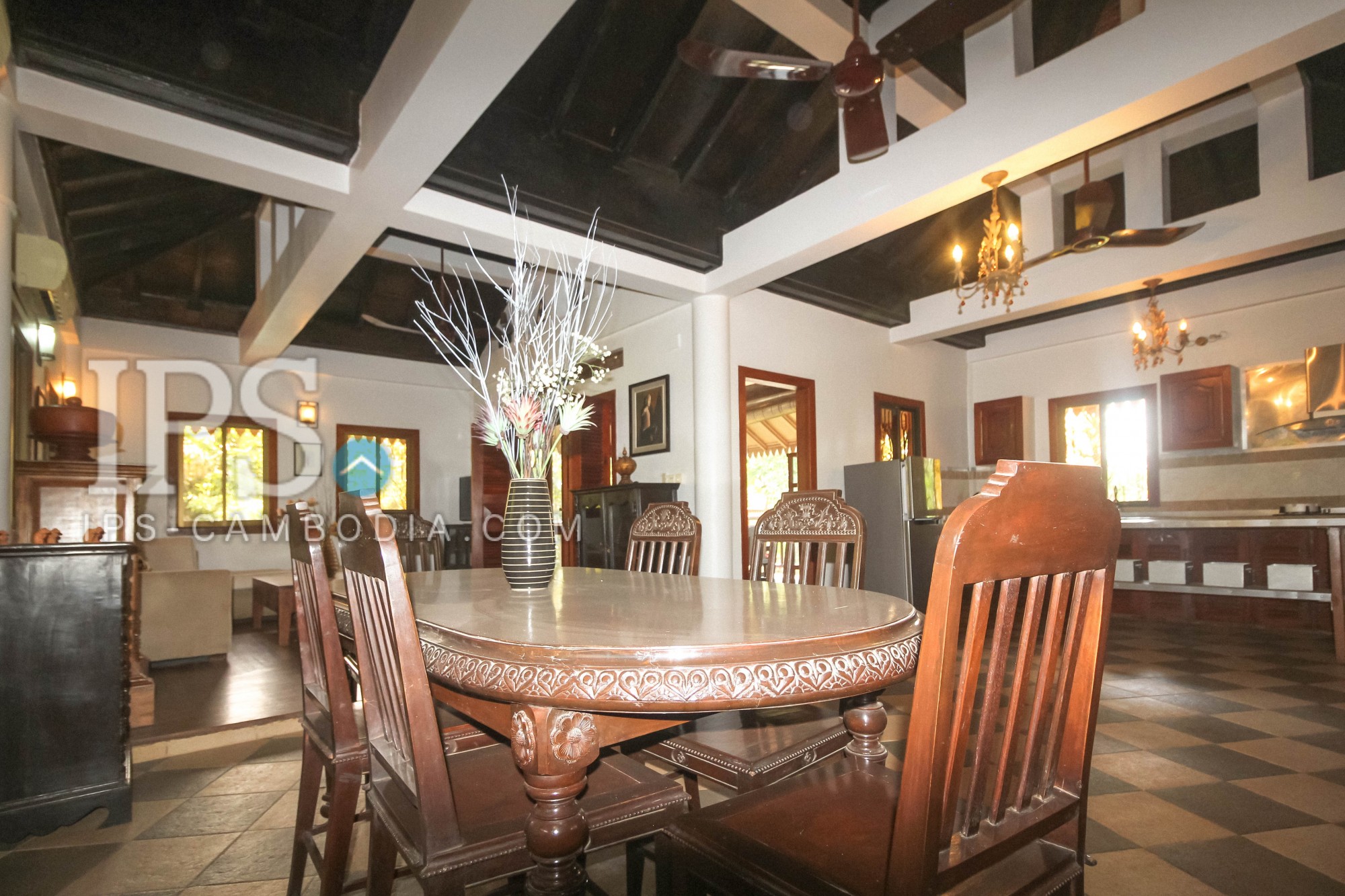 Traditional Khmer House For Rent Svay Dangkum Siem Reap 7644 IPS Cambodia