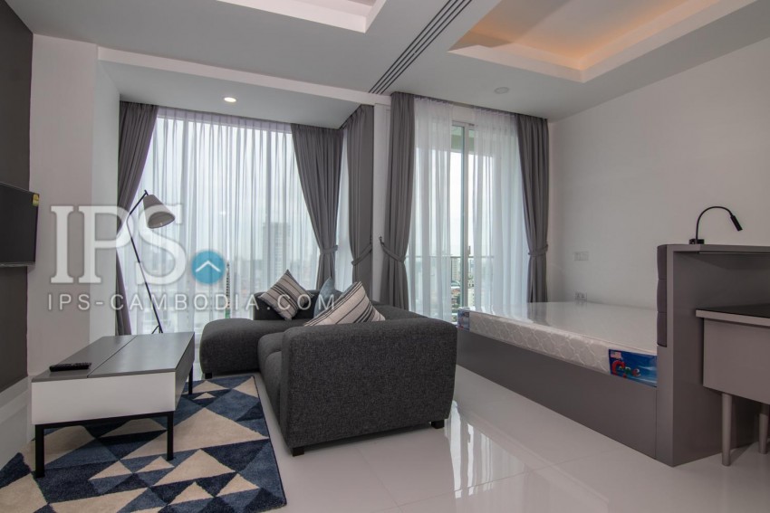 Studio Condo For Rent - Tonle Bassac, Phnom Penh