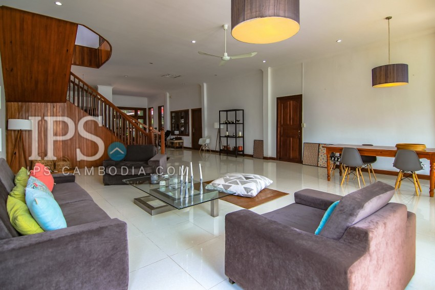 5 Bedroom Villa For Rent in Chroy Changvar, Phnom Penh