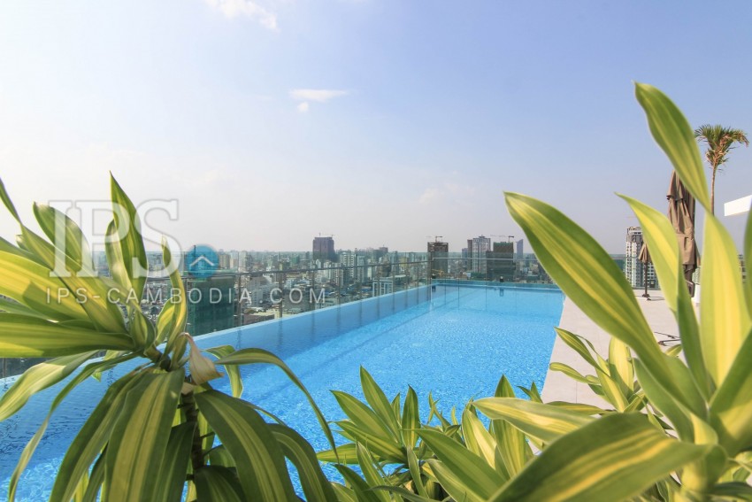 Studio Condo For Rent - Tonle Bassac, Phnom Penh