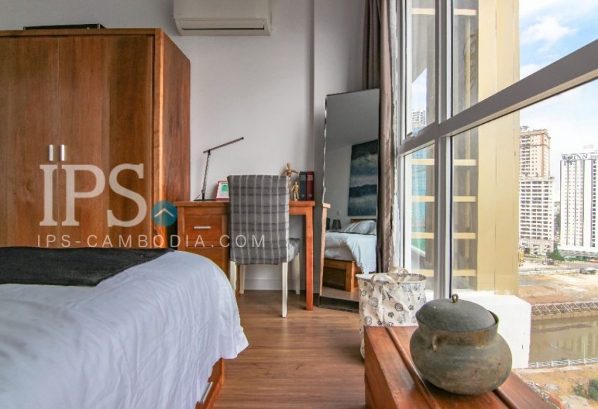 15th Floor 1 Bedroom Condo For Sale - Casa Meridian, Tonle Bassac, Phnom Penh