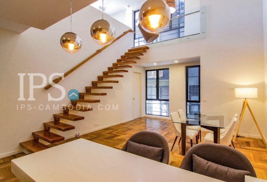 5th Floor 2 Bedroom Duplex Condo For Sale - Habitat, Tonle Bassac, Phnom Penh