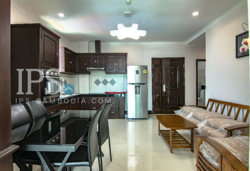 1 Bed Apartment + Study Room for Rent - Boeung Trabek 