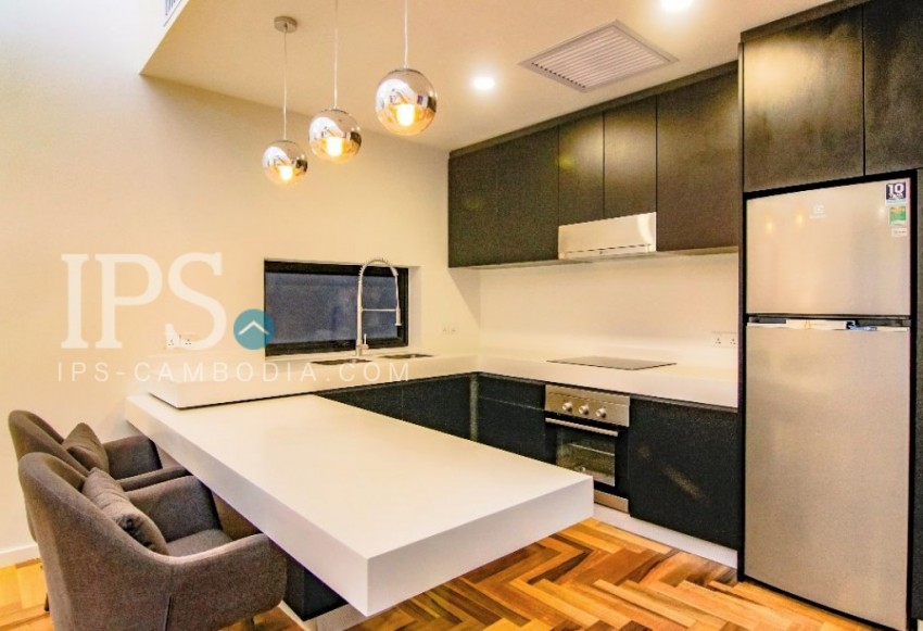 2 Bedroom Duplex Serviced Apartment for Rent - Tonle Bassac- Phnom Penh