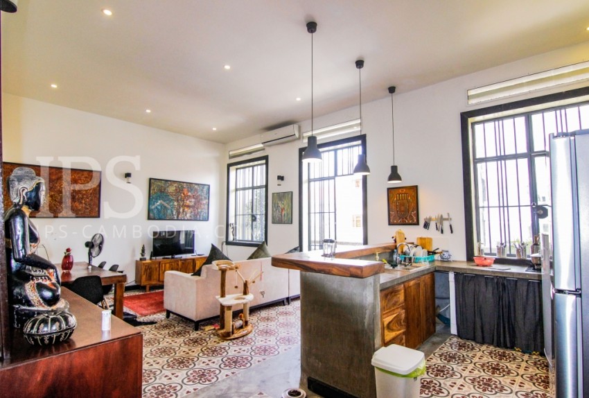 Renovated Duplex 2 Bedroom Apartment For Sale - Srah Chork, Phnom Penh