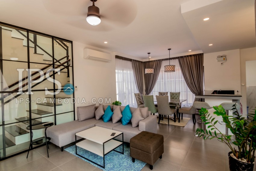 Western Style Villa 3 Bedroom  For Rent - Wat Damnak, Siem Reap