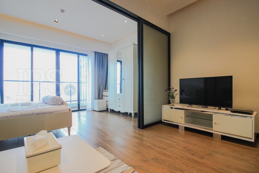 Studio Room Condo Unit For Rent - Tonle Bassac, Phnom Penh