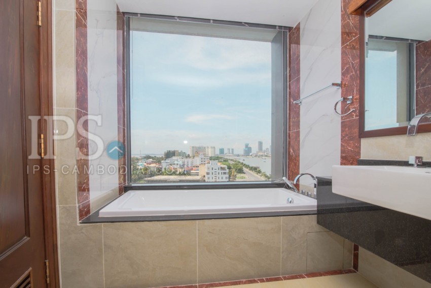 Studio Room Service Apartment For Rent - Chroy Changvar, Phnom Penh