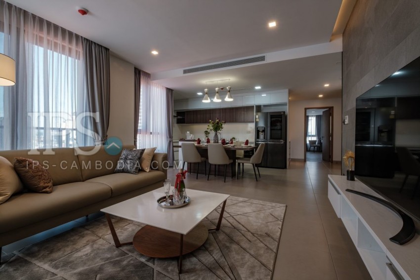 3 Bedroom Serviced Apartment For Rent - BKK1, Phnom Penh