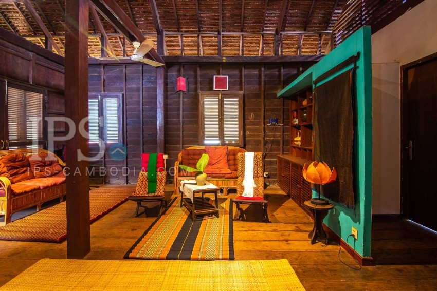 3 Bedroom Wooden House For Rent - Slor Kram, Siem Reap