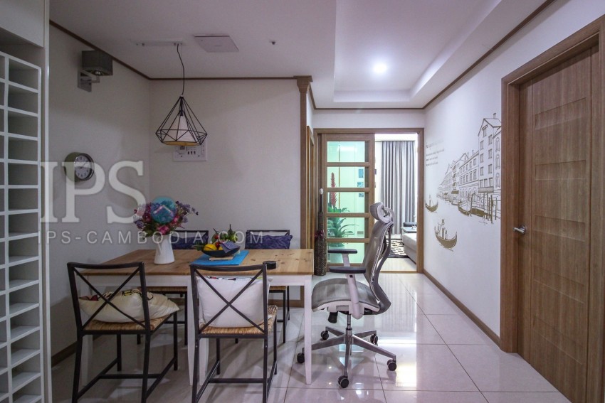 1 Bedroom Condo For Rent- De Castle Royal, BKK1, Phnom Penh