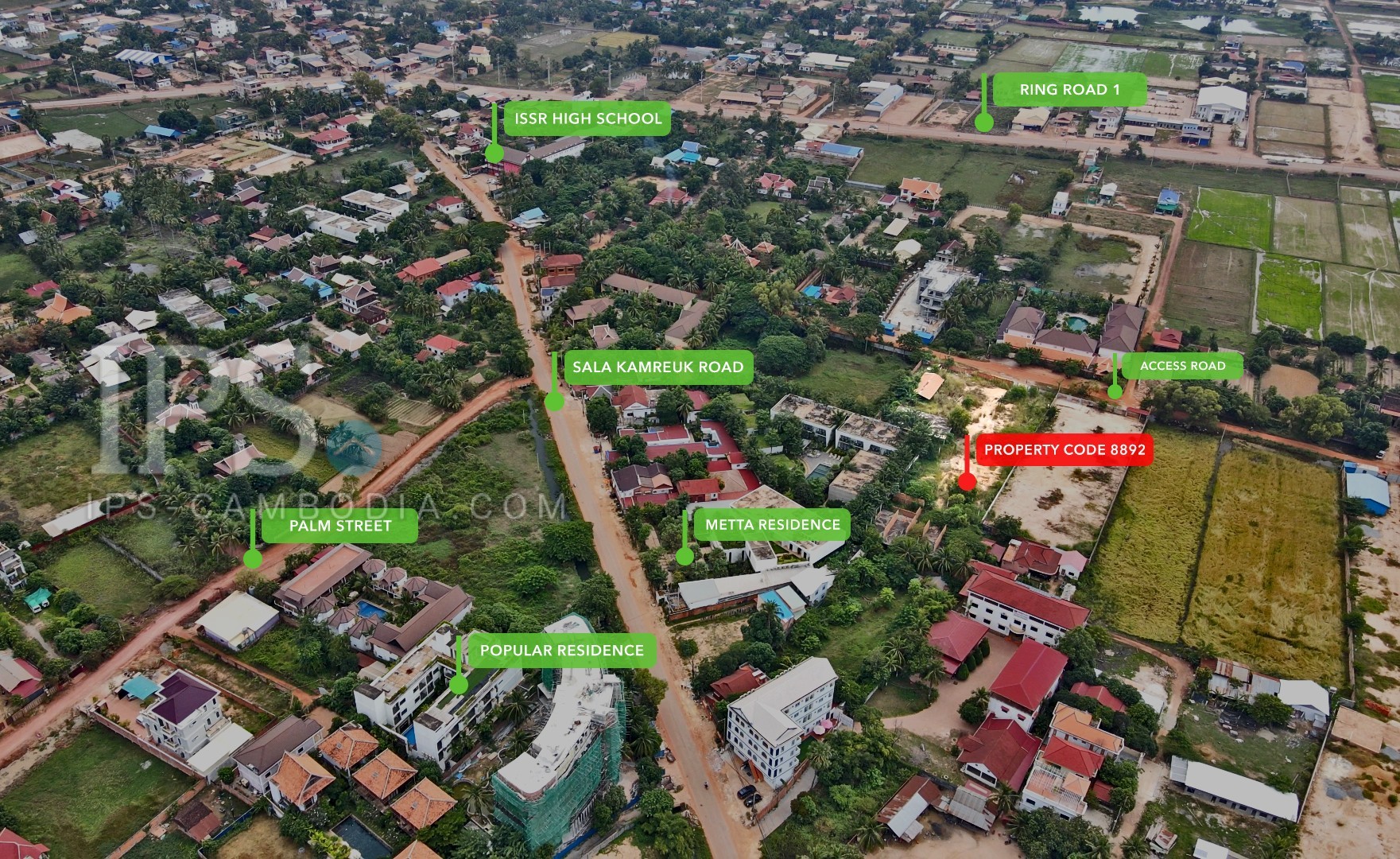 5000 Sqm Land  For Sale - Sala Kamreuk, Siem Reap - Image 2