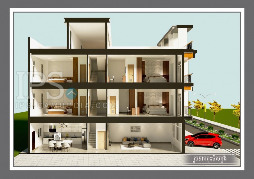 4 Bedroom Flat For Sale - Chreav, Siem Reap