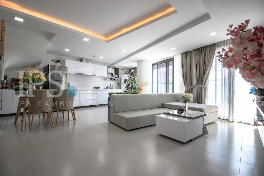 3 Bedroom Serviced Apartment For Rent - Tonle Bassac, Phnom Penh