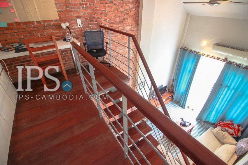 1 Bedroom Loft Apartment For Rent - Phsar Thmei 3, Phnom Penh