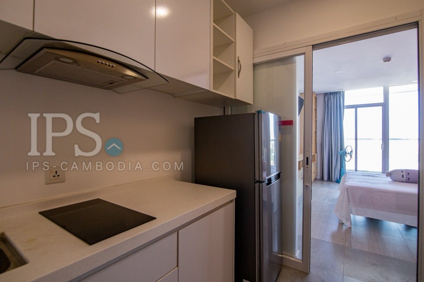 1 Bed Studio Condo For Rent -Tonle Bassac, Phnom Penh