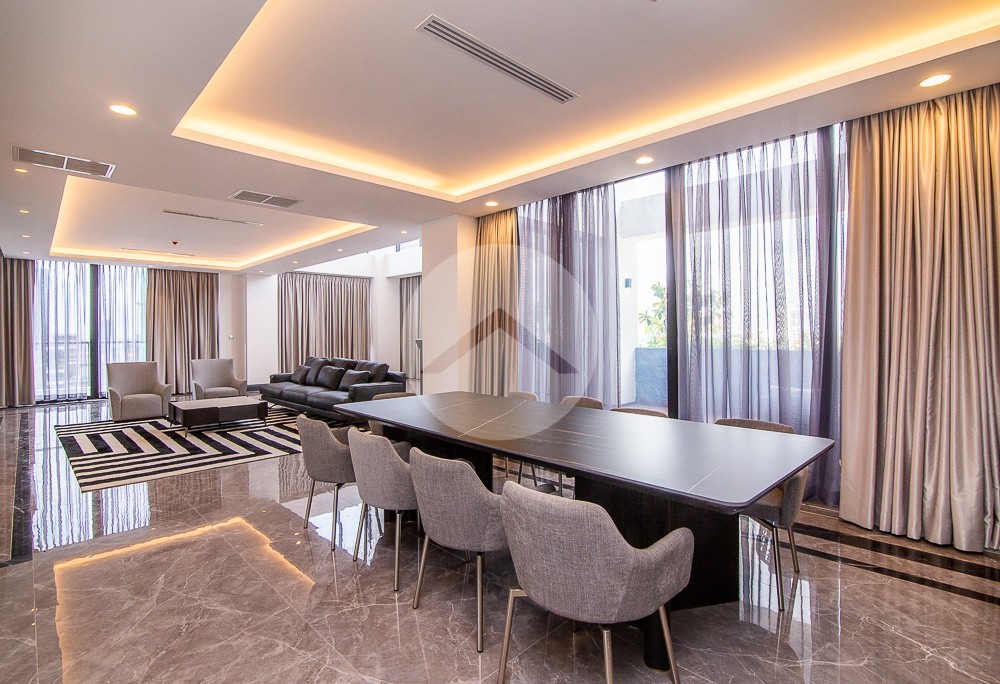 Duplex 3 Bedroom Serviced Penthouse For Rent - BKK1, Phnom Penh - Image 2
