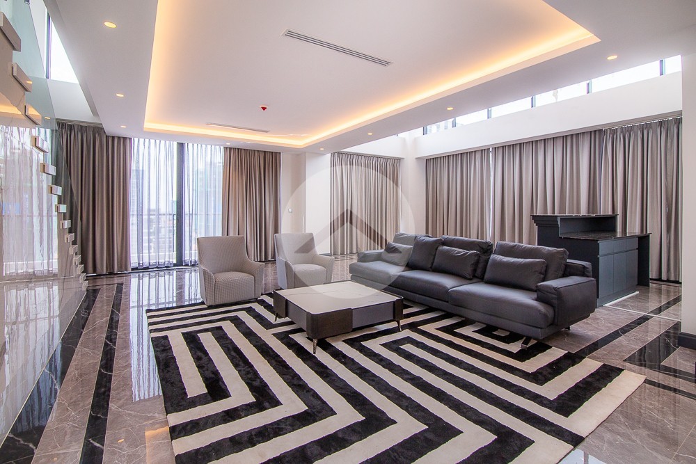 Duplex 3 Bedroom Serviced Penthouse For Rent - BKK1, Phnom Penh - Image 8