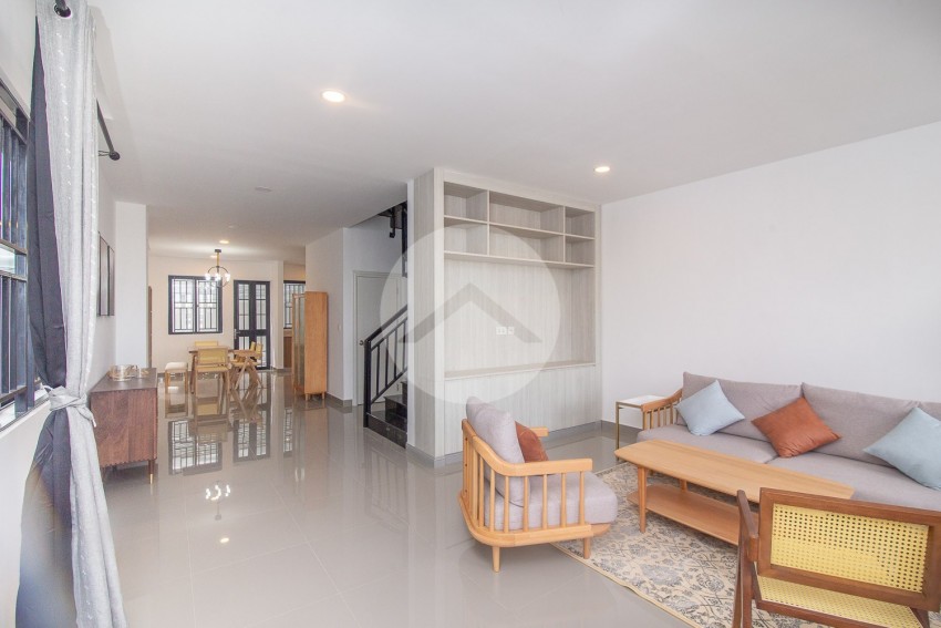 4 Bedroom Link Villa Side Corner  For Rent - Hun Sen Blvd, Phnom Penh