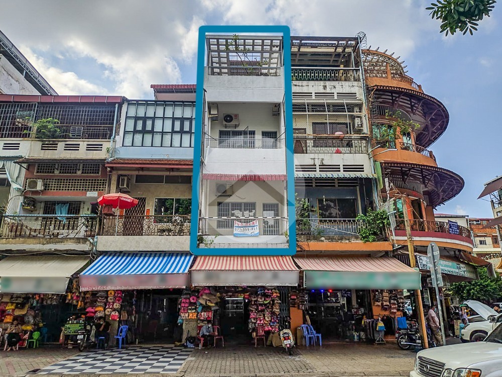3 Storey Shophouse For Rent - Wat Phnom, Phnom Penh - Image 2