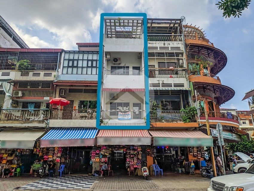 3 Storey Shophouse For Rent - Wat Phnom, Phnom Penh