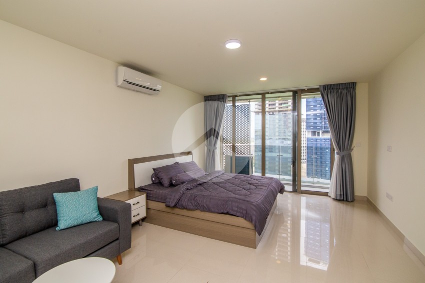 47 Sqm Studio Condo Unit For Rent - The Peak, Tonle Bassac, Phnom Penh