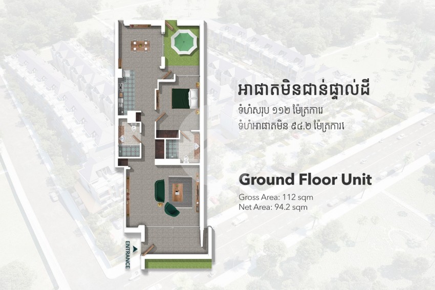 1 Bedroom Jaya B Unit For Sale - Angkor Grace Residence and Wellness Resort, Siem Reap