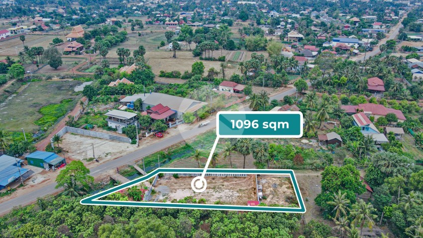 1096 Sqm Land For Sale - Chreav, Siem Reap