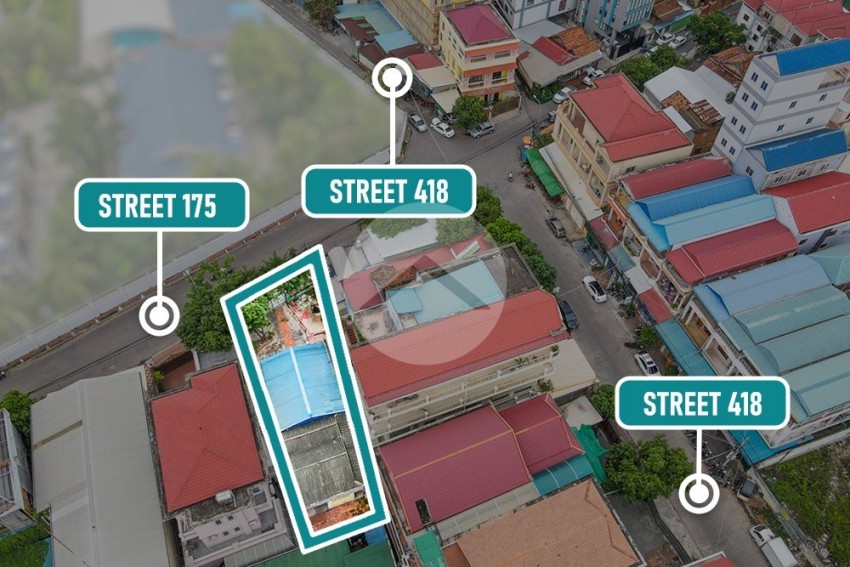 337 Sqm Commercial Land For Sale - Toul Tom Pong, Phnom Penh