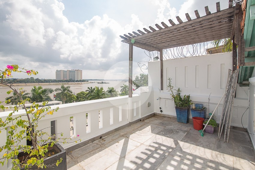 Renovated 2 Bedroom Penthouse For Rent - Riverside, Phnom Penh