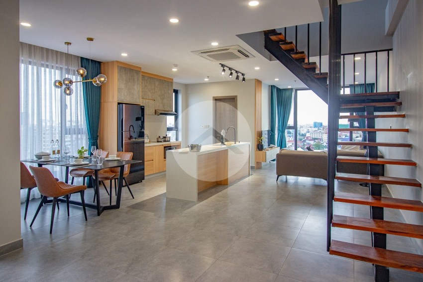 Duplex 2 Bedroom serviced Apartment For Rent - Toul Kork, Phnom Penh
