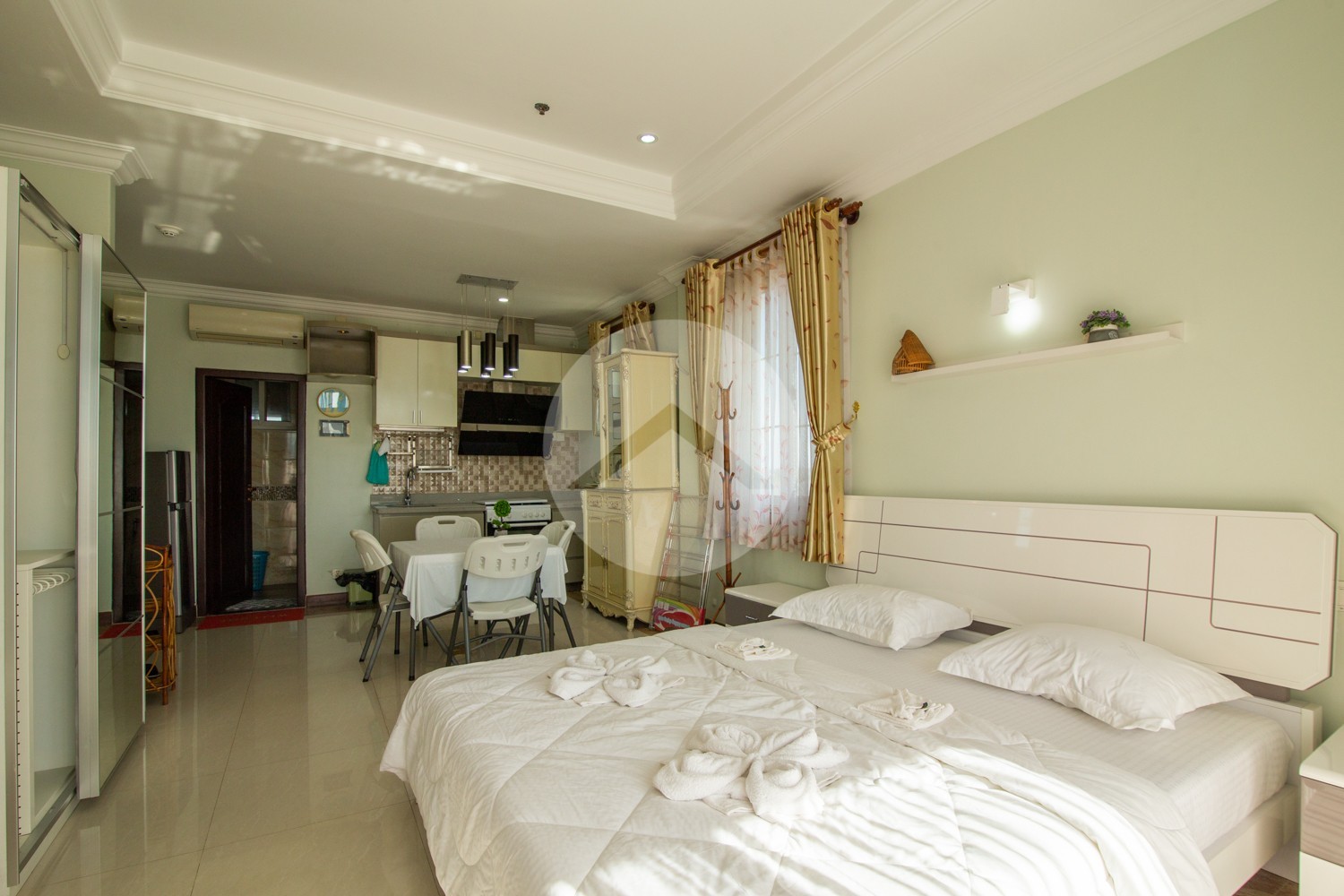 76 sqm Serviced Studio Apartment For Rent - Chroy Changvar, Phnom Penh - Image 2