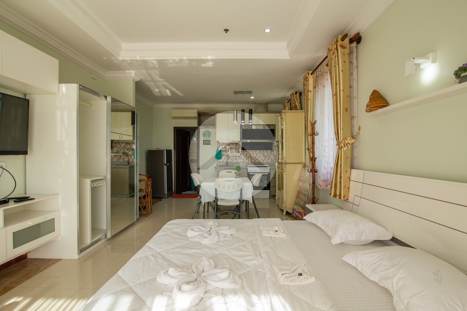 76 sqm Serviced Studio Apartment For Rent - Chroy Changvar, Phnom Penh