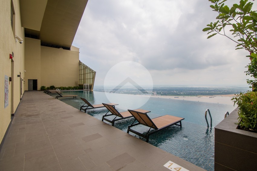 Studio Condo For Rent - The Peak, Tonle Bassac, Phnom Penh