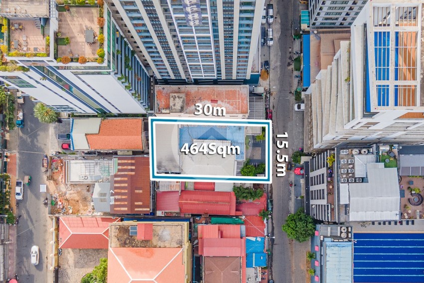 464 Sqm Land For Sale - BKK1, Phnom Penh