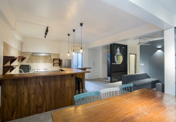 Renovated 2 Bedroom Apartment For Rent - Tonle Bassac, Phnom Penh thumbnail
