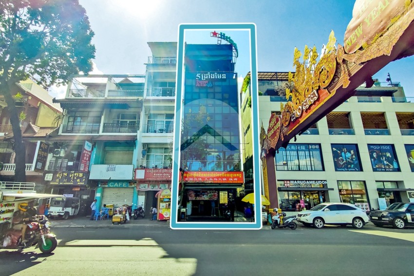 5 Storey Shophouse For Sale - Sisowath Quay, Daun Penh, Phnom Penh