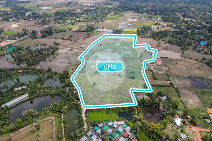 6 Hectare Land For Sale - Puok District, Siem Reap