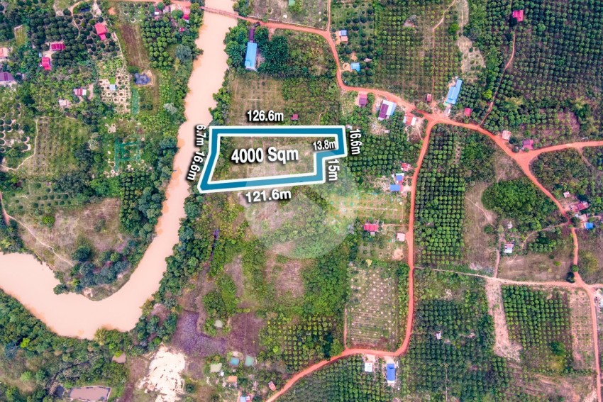 4,000 Sqm Land For Sale - Stoeung Keo, Kampot