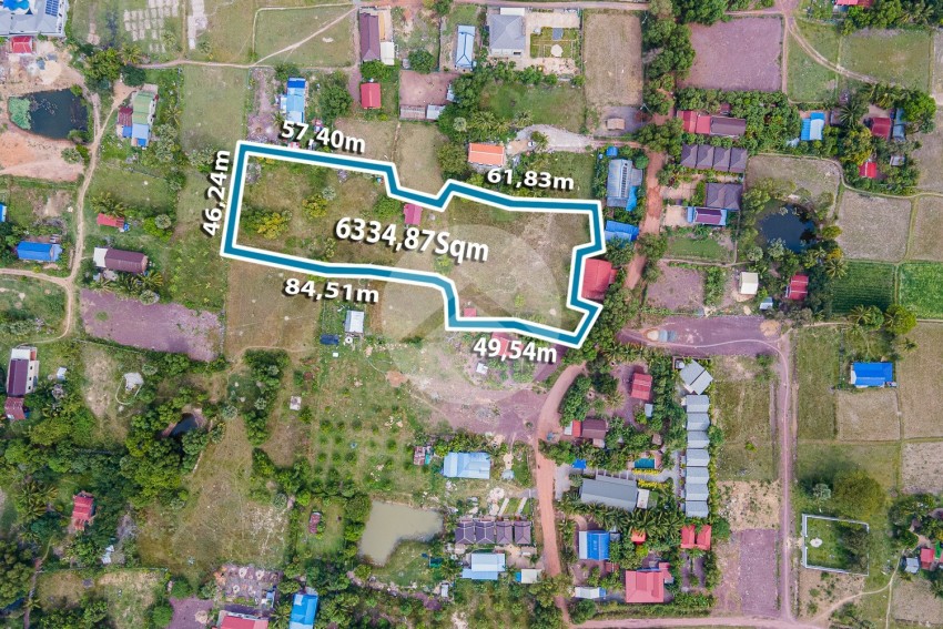 6,284 Sqm Land For Sale - Ondong Khmer - Kampot- Cambodia 