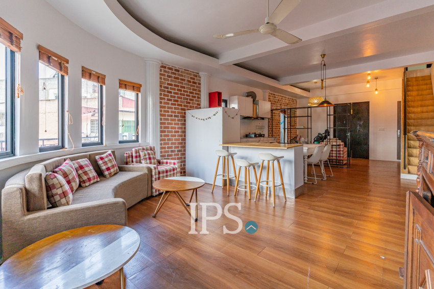 Renovated 3 Bedroom Apartment For Rent - Phsar Kandal 1, Phnom Penh