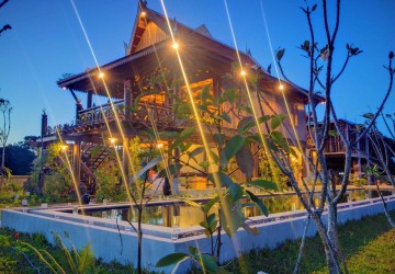 4 Bedroom Wooden Villa  For Rent - Sala Kamreuk, Siem Reap thumbnail