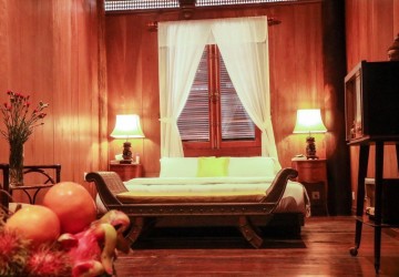 4 Bedroom Wooden Villa  For Rent - Sala Kamreuk, Siem Reap thumbnail