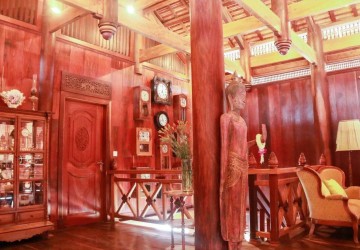 4 Bedroom Wooden Villa  For Rent - Sala Kamreuk, Siem Reap thumbnail