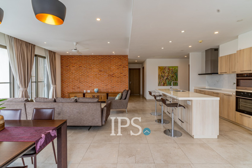 3 Bedroom Condo For Rent - Embassy Residences, Tonle Bassac, Phnom Penh