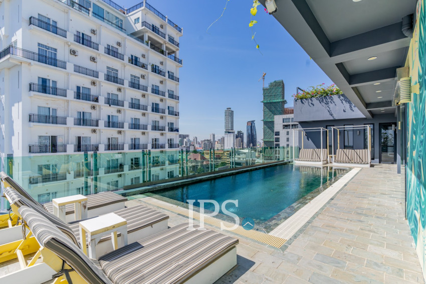 2nd Floor 2 Bedroom Condo For Sale - Habitat, Tonle Bassac, Phnom Penh