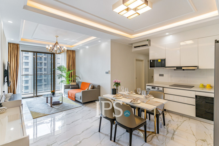 3 Bedroom Serviced Apartment For Rent - One Park, Srah Chork, Phnom Penh